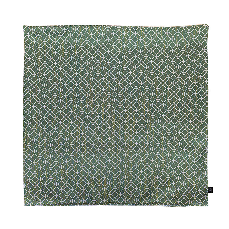Poszewka na Poduszkę Japońska Motyw Shippo Zielona - 50x50 cm