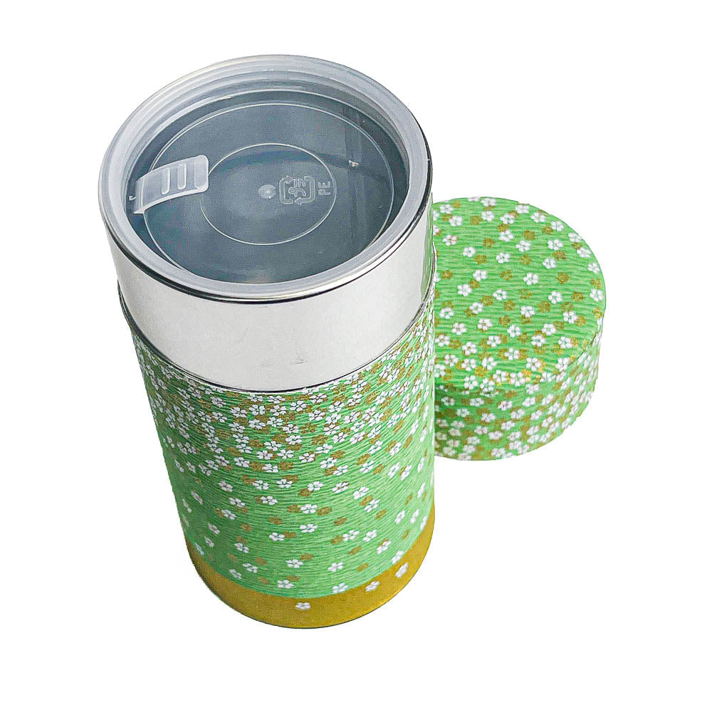Puszka na Herbatę Washi - Hanazono Zielona