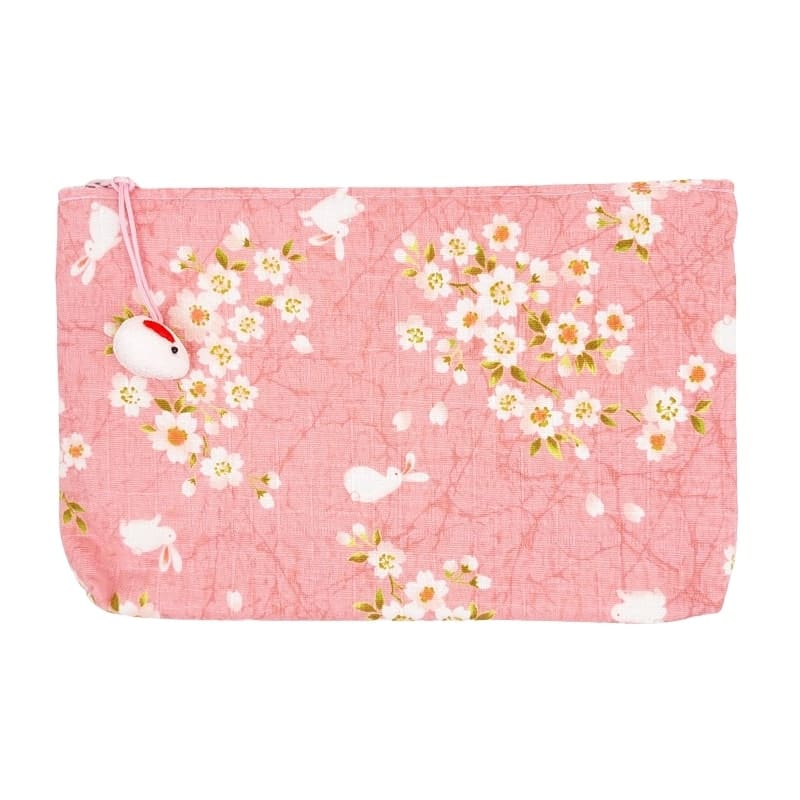 Różowa japońska kopertówka Usagi Sakura