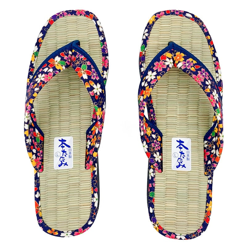 Sakura Blue Japanese Zori EU 35 37