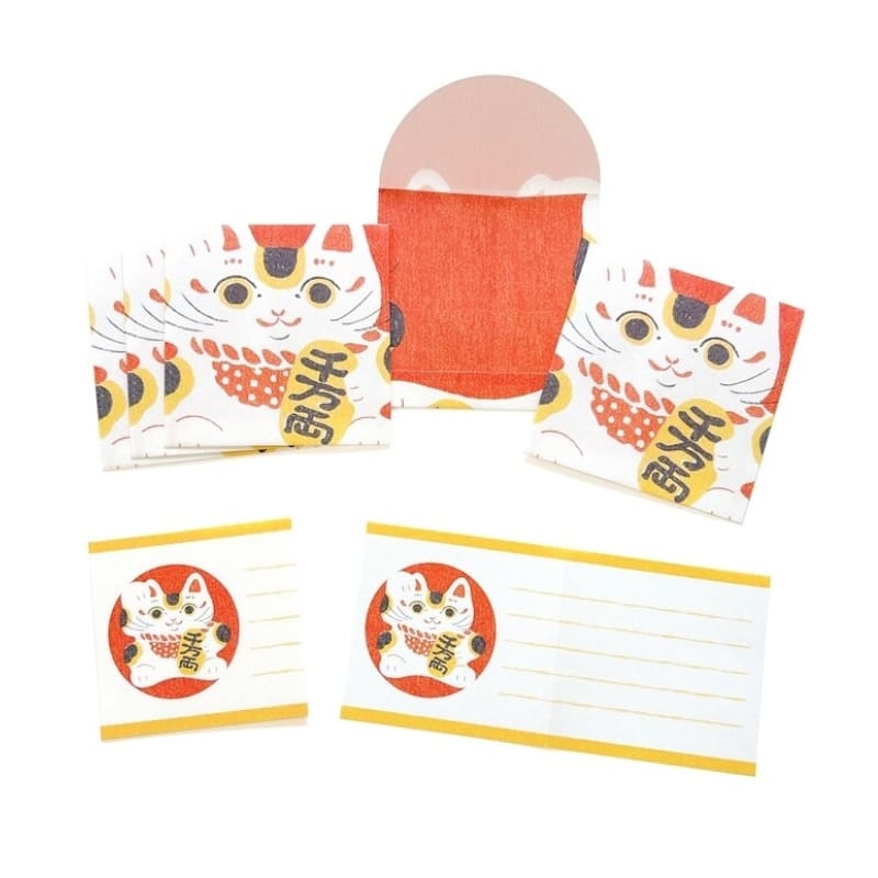 Set Papier à Lettres Pochibumi Maneki Neko
