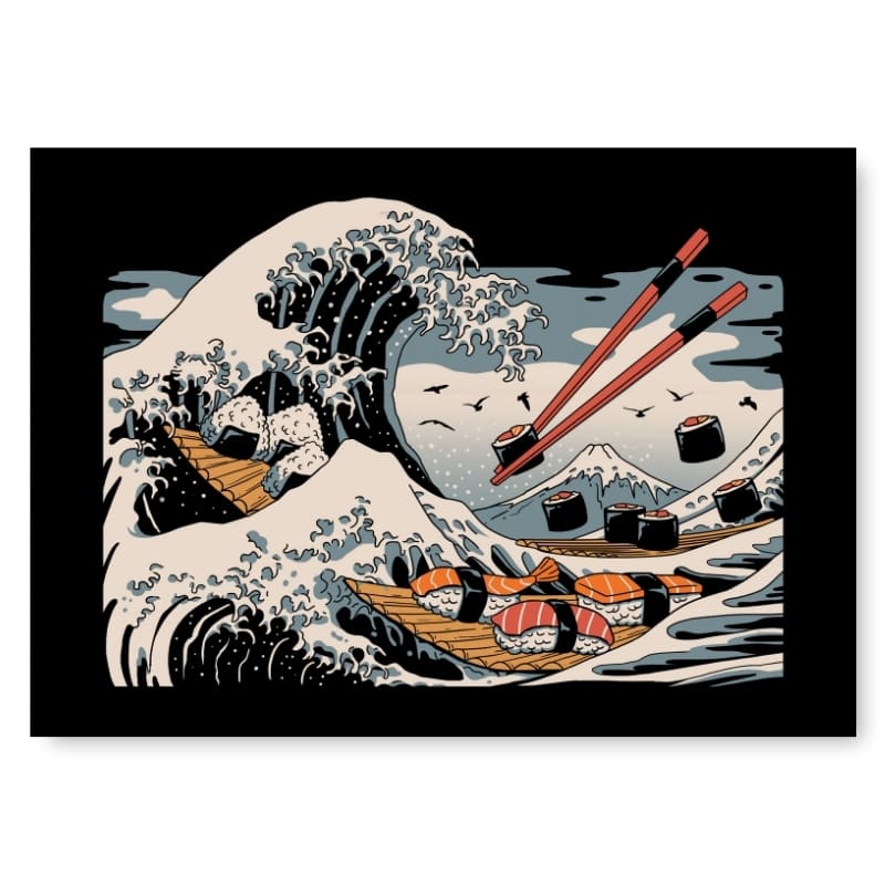 Sushi Kanagawa - japoński plakat A3