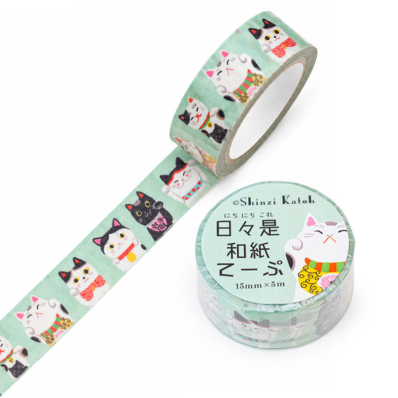 Taśma Washi - Maneki Neko