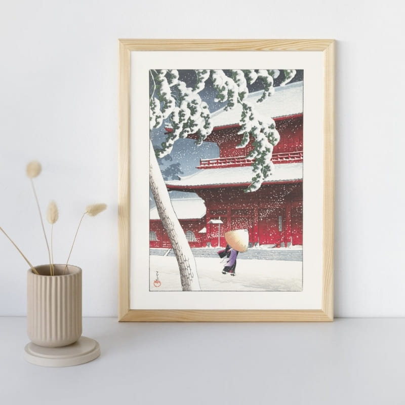 Temple Zojo - japoński plakat A3