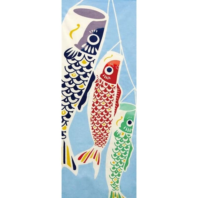Tenugui Japanese Coloured Carp