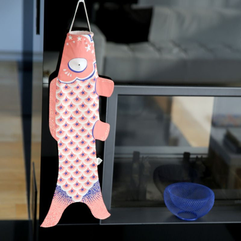 Tradycyjne różowe Koinobori 70 cm
