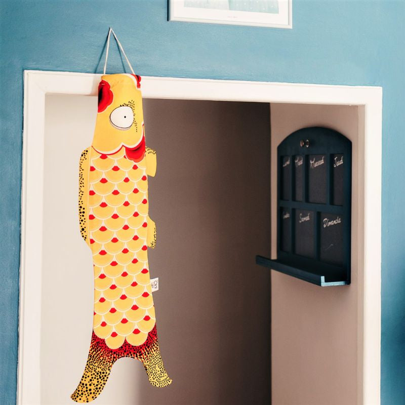 Tradycyjne żółte Koinobori 70 cm