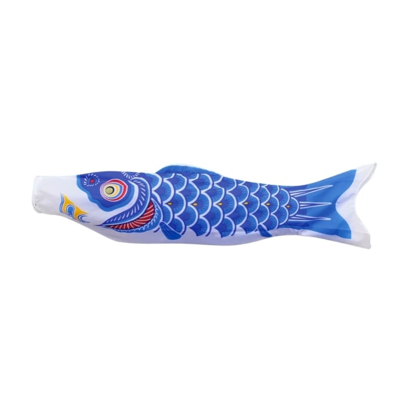 Tradycyjny Japoński Koinobori Niebieski - 100 cm