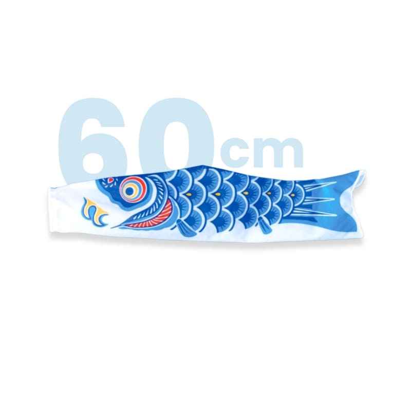 Tradycyjny Japoński Koinobori Niebieski - 60 cm