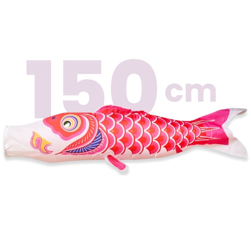 Tradycyjny Japoński Koinobori Różowy - 150 cm