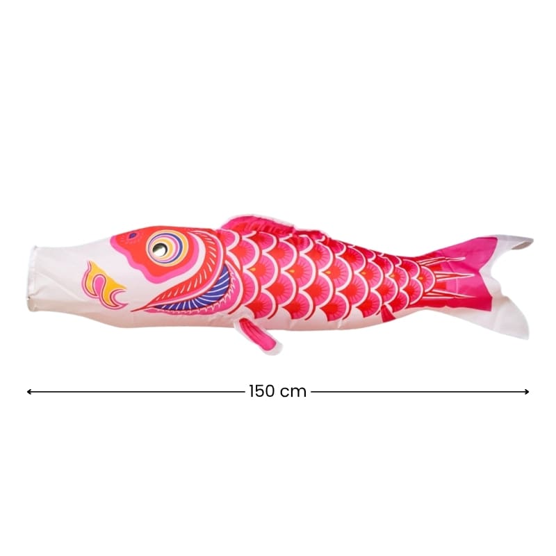 Tradycyjny Japoński Koinobori Różowy - 150 cm
