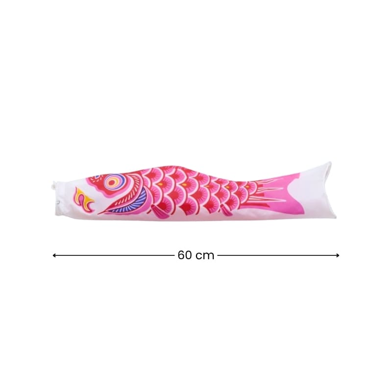 Tradycyjny Japoński Koinobori Różowy - 60 cm