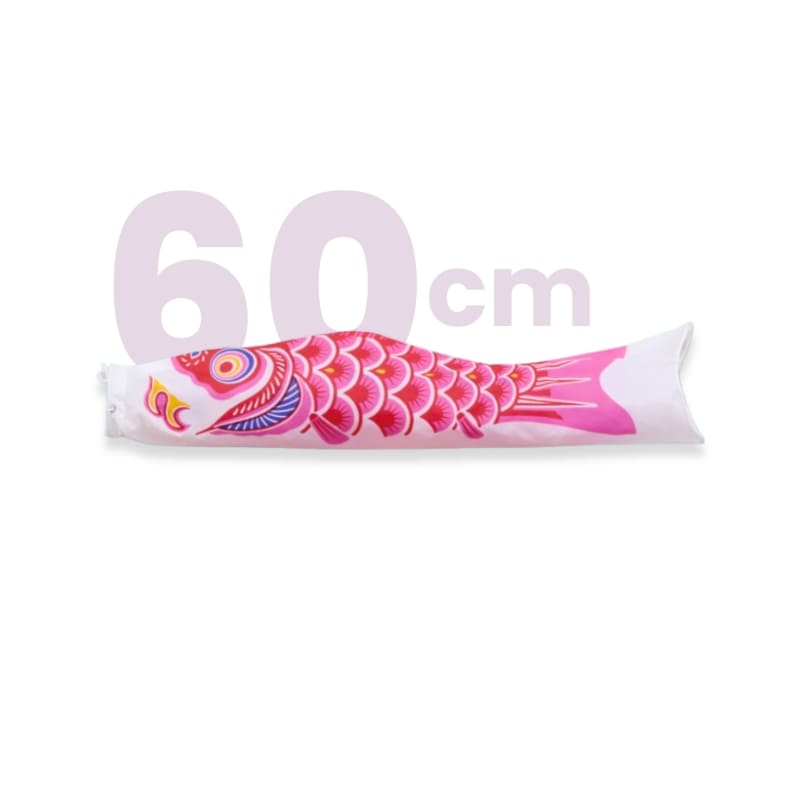 Tradycyjny Japoński Koinobori Różowy - 60 cm