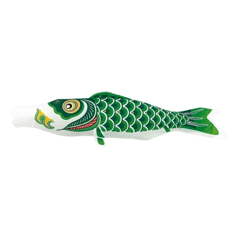Tradycyjny Japoński Koinobori Zielony - 150 cm