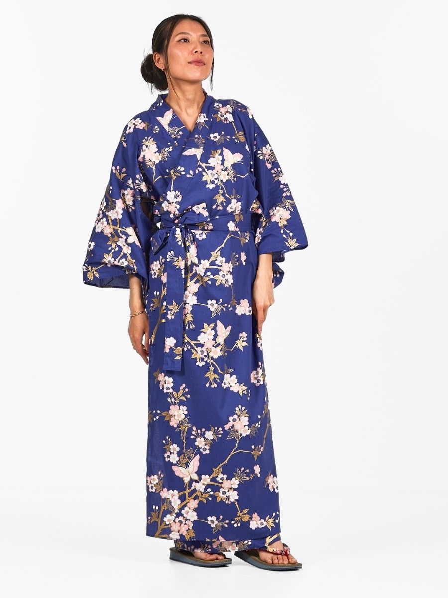 Yukata Kimono damskie Sakura to Chō