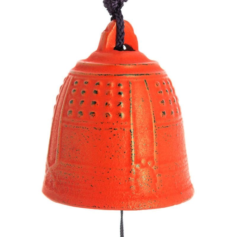 Żeliwny gong japoński Iwachu czerwony 5,5 cm