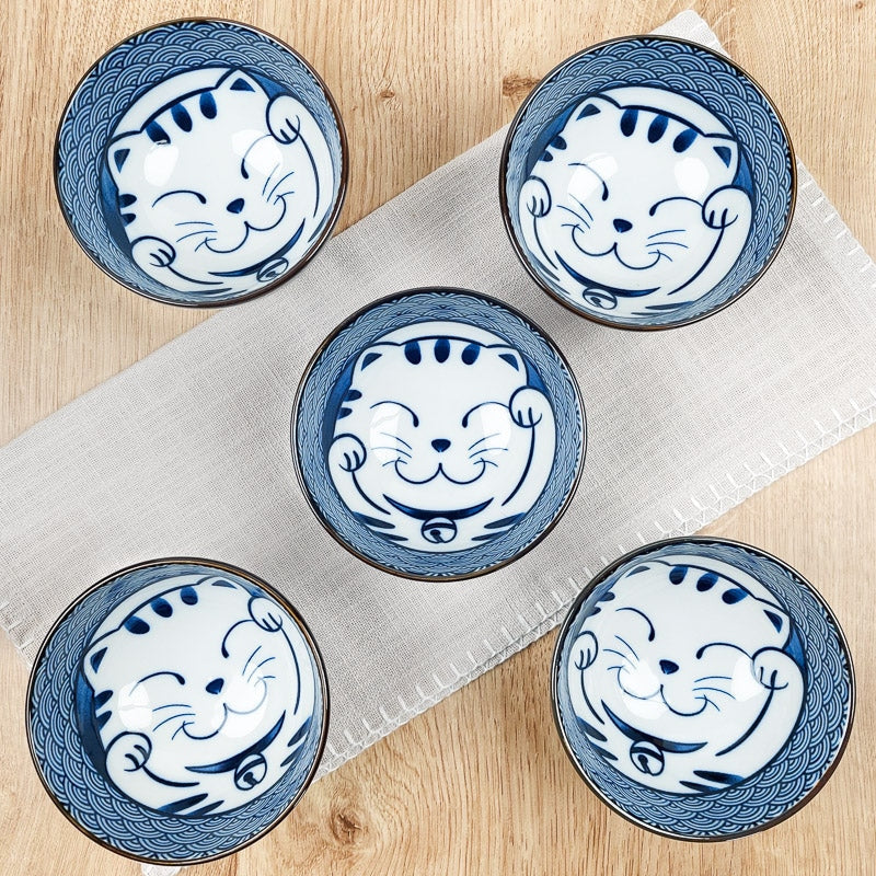 Zestaw 5 misek Maneki Neko