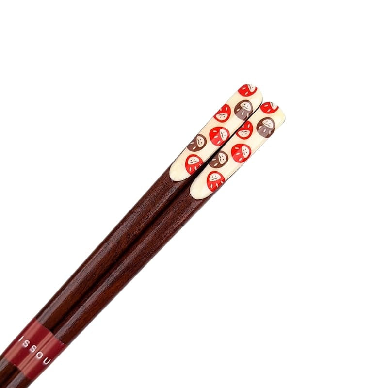 Zestaw japońskich pałeczek z motywem Daruma
